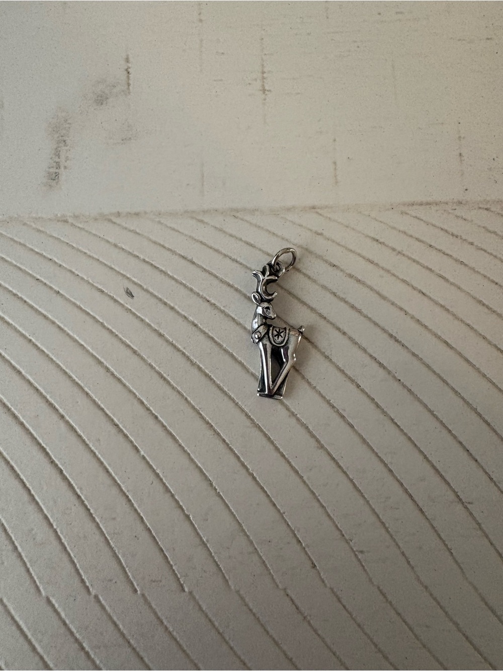 James Avery Retired Sterling Silver 3D Reindeer Deer Charm